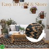 9x18 Plastic Straw Rug Outdoor Rugs for Patio Waterproof Reversible Mat Modern Bordered Camping Rug - 4 of 4