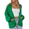 Womens Sweater Knit Cardigan with Pockets Open Front Cable Knit Sweater Chunky Thick Sweater Cardigan for Winter Comfy Knitwear - 3 of 4