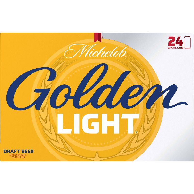 Michelob Golden Light Draft Beer - 24pk/12 fl oz Cans, 3 of 6