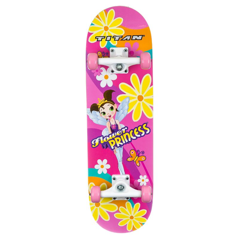 TITAN 9272 Flower Princess Complete 28" Girls' Pink skateboard, 2 of 11