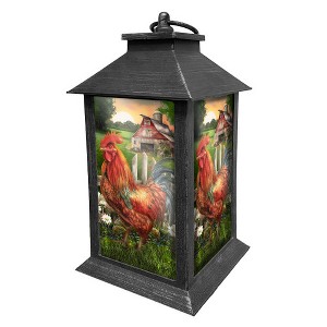 Briarwood Lane Summer Lantern 13.5" x 5.5" x 5.5" Sunrise Rooster For Summer Lantern - 1 of 3