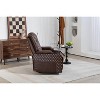Oversized Faux Leather Zero Gravity Recliner with Storage Armrests, Cup Holder, Laptop Table, Phone Holder, and LED Reading Light - 4 of 4