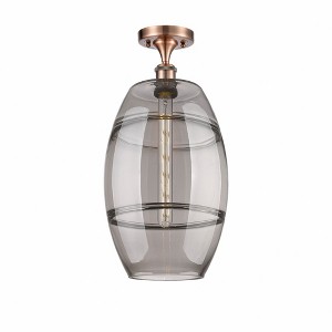 Vaz - 1 Light Semi-Flush Mount In Industrial Style-19.75 Inches Tall and 10 Inches Wide - 1 of 1