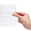 Stockroom Plus 100 Pack Clear Plastic Bags for Jewelry, Mini Resealable Bags for Small Business Earrings, Necklaces, 3.5 x 5.15 In - 3 of 4