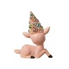 Bethany Lowe 5.0 Inch Pink Reindeer With Tree Bottle Brush Animal Figurines - 2 of 3