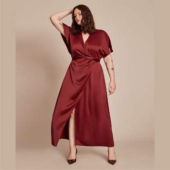 11 Honoré Collection Women's High-neck Wrap Dress