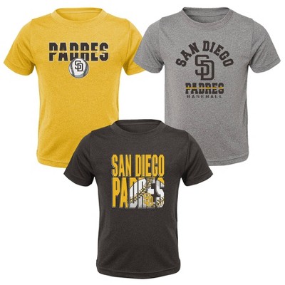 Image of MLB San Diego Padres Toddler Boys' 3pk T-Shirt - 4T