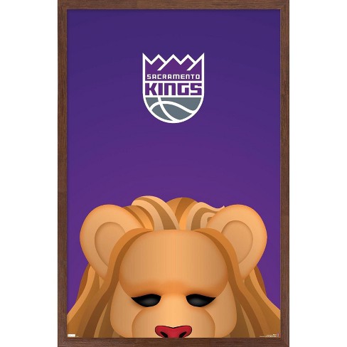 NBA Charlotte Hornets - S. Preston Mascot Hugo 23 Wall Poster, 14.725 x  22.375 Framed 