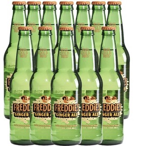 Freddie’s Old Fashioned Soda - Ginger Ale 12oz Bottles - 12 Pack - Bright Invigorating Sparkling Flavor - 1 of 4