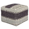 NicBex Handwoven Pouf Ottoman, Modern Home Decor Multi-Functional Footstool, Stylish Striped Design for Living Room, or Nursery - 2 of 4