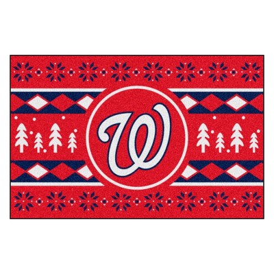 MLB Washington Nationals 19"x30" Holiday Sweater Rug