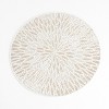 Saro Lifestyle Saro Lifestyle Round Placemats With Beaded Design (Set of 4) - 2 of 2