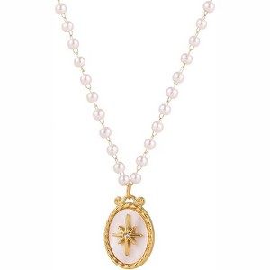 Clotth Seashell Pendant Necklaces – Summer Beach & Minimalist Gold & Stainless Steel Jewelry for Women - 1 of 4