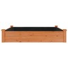 vidaXL Garden Raised Bed Natural wood Solid fir wood, Non-woven fabric - Brown 47.2" x 47.2" x 9.8" - 4 of 4