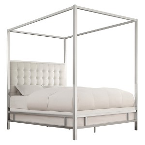 Inspire Q Manhattan Canopy Bed - White (Full)
