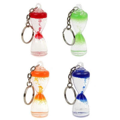 Beachcombers 2.5" Hourglass Kychan Rd/Blu/Grn/Orn S/4