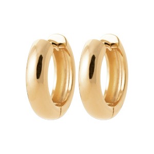 Saint Roman Classic Gold-Plated Hoop Earrings - 1 of 3