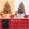 3ft Small Christmas Tree Pre-Lit Artificial Christmas Tree with 78 Led Lights, Snow Flocked Xmas Tree w/Base, Timer Function, Battery Operated - 4 of 4