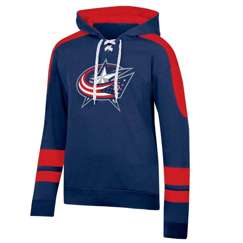 NHL Columbus Blue Jackets Men&#39;s Hooded Sweatshirt with Lace, 1 of 4
