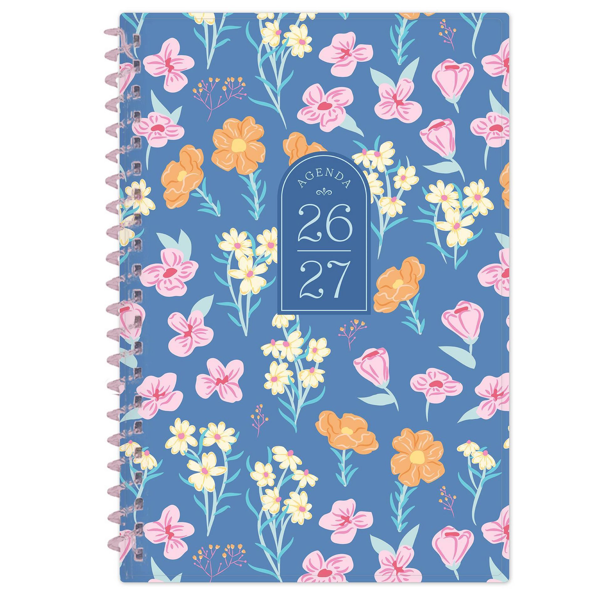 Blue Sky 5"x8" 2026-2027 Student Planner BS Bridgit Blue Weekly/Monthly Spiral NonTabbed