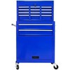 8-Drawer Rolling Tool Cabinet - Blue, Mobile & Spacious, for Warehouse/Mechanic Use - 2 of 4