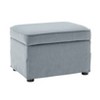 24" Wide Rectangle Storage Ottoman - WOVENBYRD - 2 of 4
