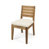 Syemin Patio Modern Accent Chairs, Outdoor Conversation Chairs, with Leisure Used, for Backyard, Garden, Beige, 19"*23"*35.5" - 4 of 4