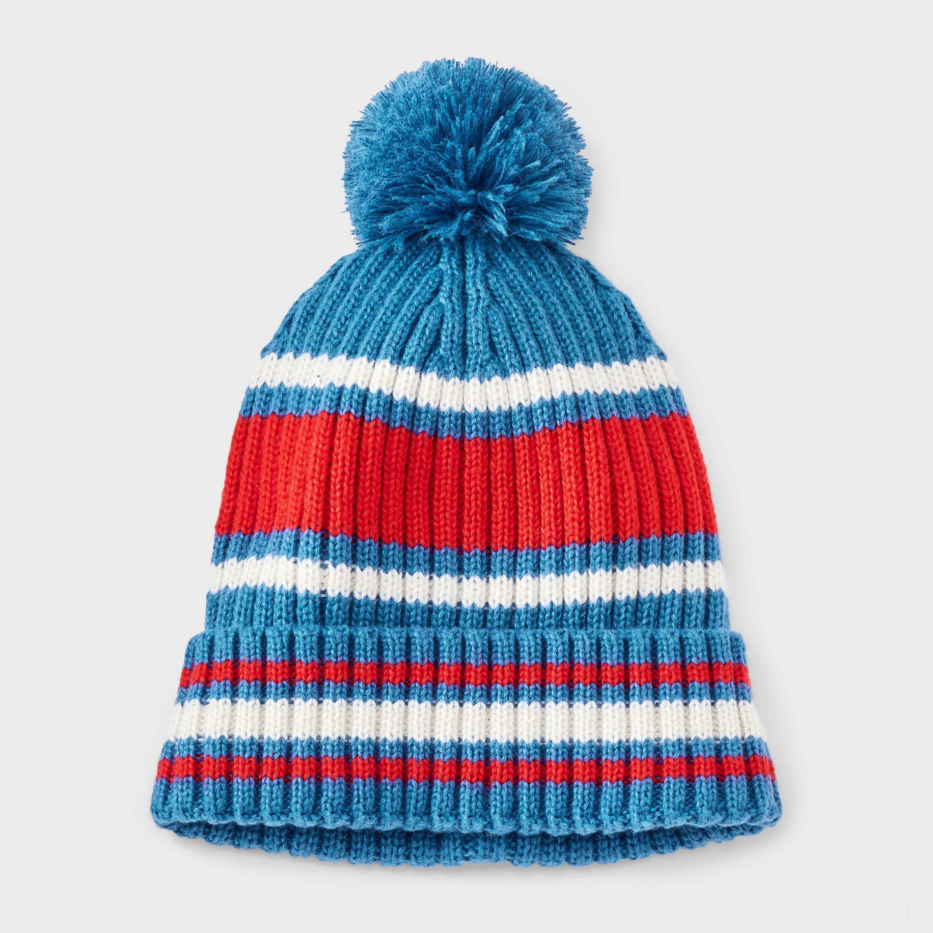 Boys' Rib Striped Beanie Hat - Cat & Jack™