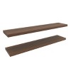 INFURNIC Decorative Wall Shelf Floating Shelves Set for Displaying Books and Decor Modern Minimalist Design, Brown, 9.8"*47"*1.5" - 4 of 4