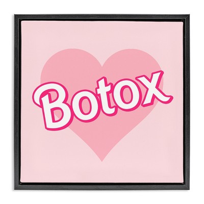 Stupell Industries Pink Heart Botox, 18" x 18"