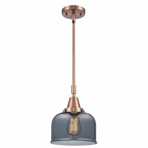 Bell - 1 Light Stem Hung Mini Pendant In Industrial Style-11.13 Inches Tall and 8 Inches Wide - 1 of 1