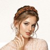 Unique Bargains Women's Leopard Pattern Knotted Headband Orange - image 2 of 4