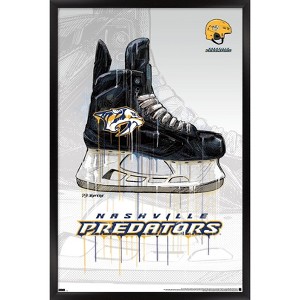 Trends International NHL Nashville Predators - Drip Skate 21 Framed Wall Poster Prints - 1 of 4