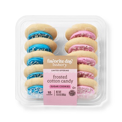 Cotton Candy Frosted Sugar Cookies - 10ct - Favorite Day™