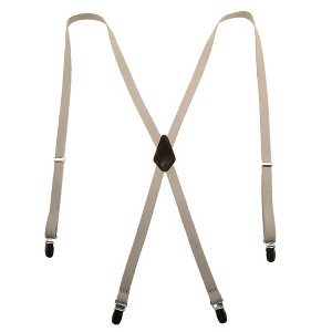 CTM Women's Elastic Clip-End 1/2 Inch Skinny Urban Suspenders - 1 of 4