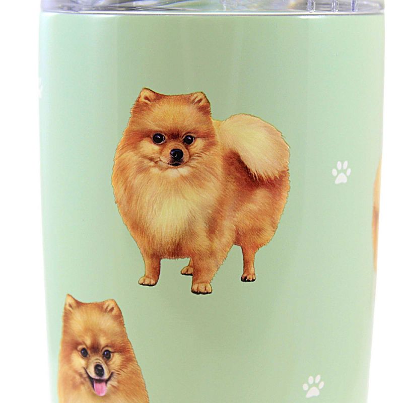 E & S Imports 7.0 Inch Pomeranian Serengeti Tumbler Hot Or Cold Beverages Tumblers, 3 of 4