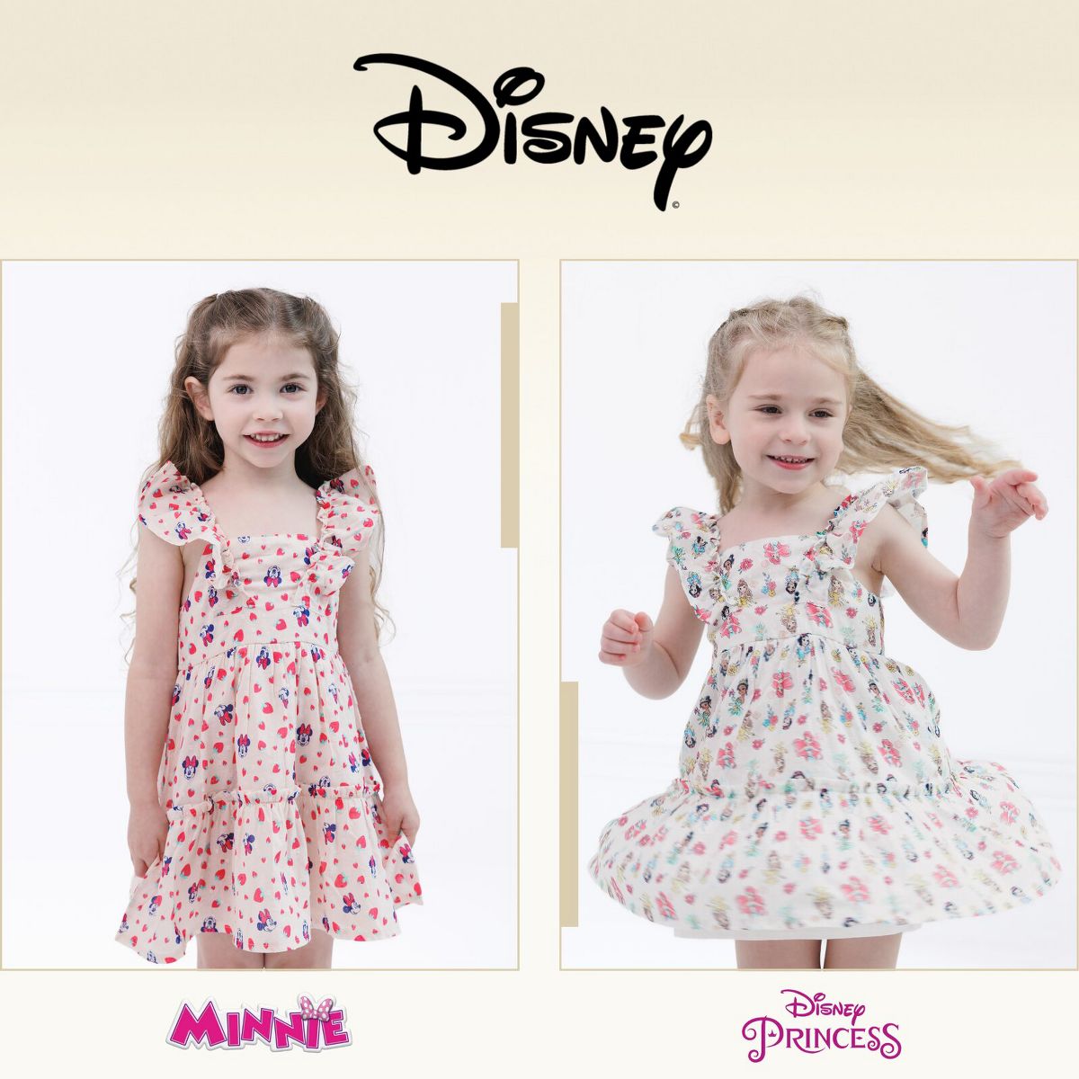 Disney Girls' Sleeveless Flare Dress Little Kid to Big Kid - thumbnail 3