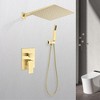 LOVMOR Wall-Mounted Shower System Combo Set with Handheld and 12"Shower head - 3 of 4