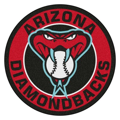 MLB Arizona Diamondbacks 27"x27" Snake Logo Roundel Rug