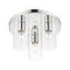 Livex Lighting Zurich 3 - Light Flush Mount in  Polished Chrome - 4 of 4