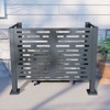SEVOBAL Garden Fences and Gates Metal Privacy Fence Cover, Suitable for Conceal Air Conditioning Unites for Outdoor Units, Black, 46.25"*22.25"*35.25" - 2 of 4