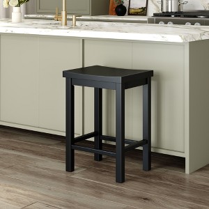 Now Furniture 24" Counter Stool, Wooden Backless Bar Height Kitchen Stool - 1 of 4