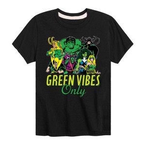 Boys' - Marvel - St. Patrick's Day Green Vibes Only Short Sleeve Graphic T-Shirt - 1 of 4