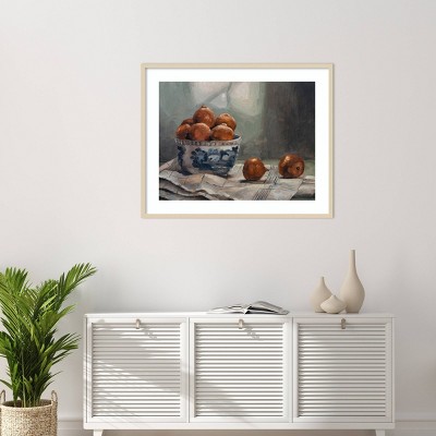 Classical Still-Life Fruit Bowl Framed Wall Art Print