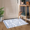 Area Rug Machine Washable Rug Non Slip Non Shedding Indoor Carpet Modern Geometric Low Pile Foldable Stain Resistant Rug for Bedroom Living Room - 3 of 4