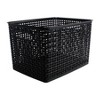Thinkspace Plastic Weave Bin, Large, Black, Pack of 3 - 4 of 4