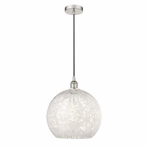White Mouchette - 1 Light Cord Hung Pendant In Modern Style-16.63 Inches Tall and 13.75 Inches Wide - 1 of 1
