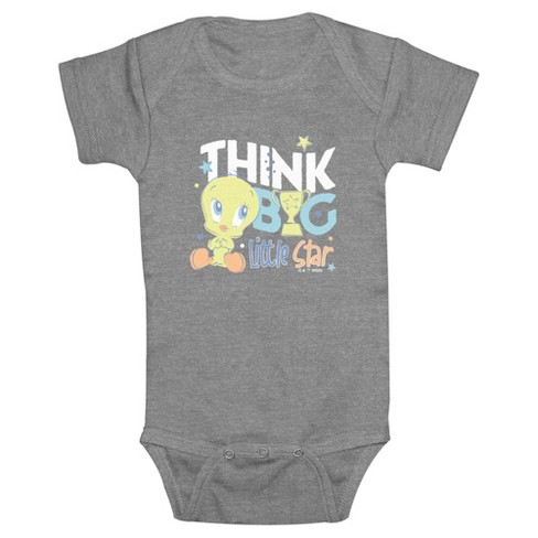 Infant's Looney Tunes Tweety Think Big Little Star Bodysuit : Target