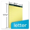 TOPS Docket Ruled Perforated Pads 8 1/2 x 11 3/4 Canary 50 Sheets Dozen 63400 - 3 of 4