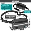PetAmi Hands Free Dog Leash, Running Belt for Walking Jogging, Waist Zipper Pouch Fanny Pack with Waste Bag Dispenser - 2 of 4
